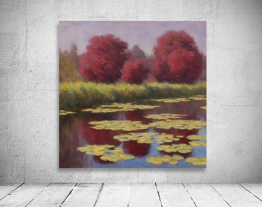 Maroon Reflections Wall Preview