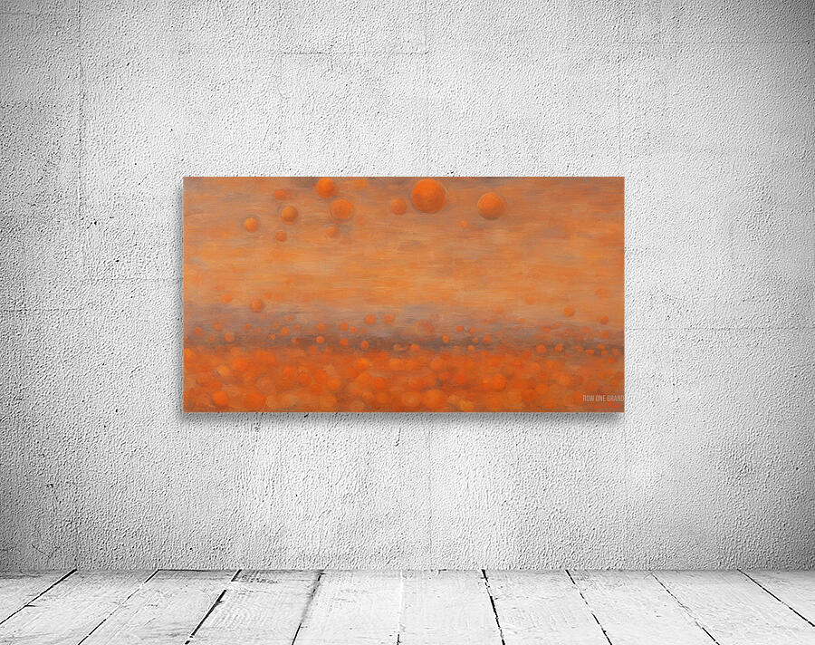 orange orbs beautiful colors Wall Preview