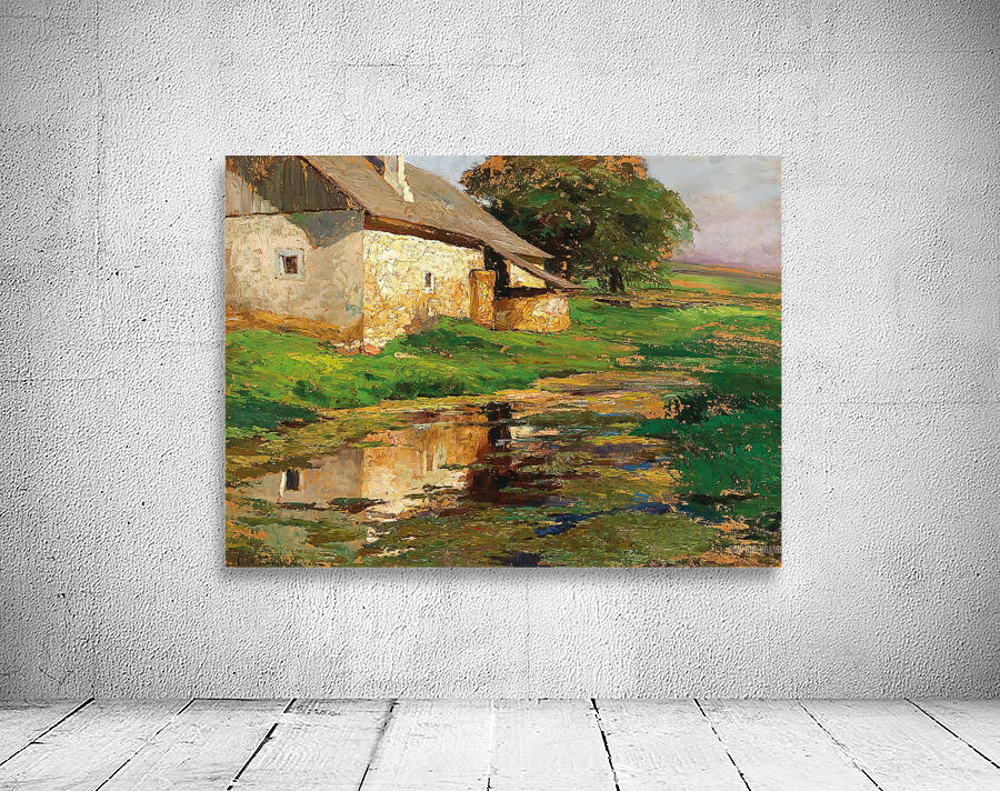 The pond behind the house Wall Preview