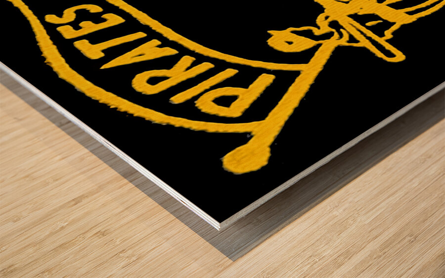 vintage pittsburgh pirates baseball pitch art  Wood print