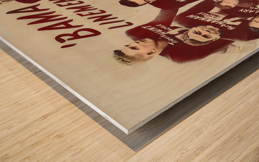 1950 Alabama Linemen Wood print