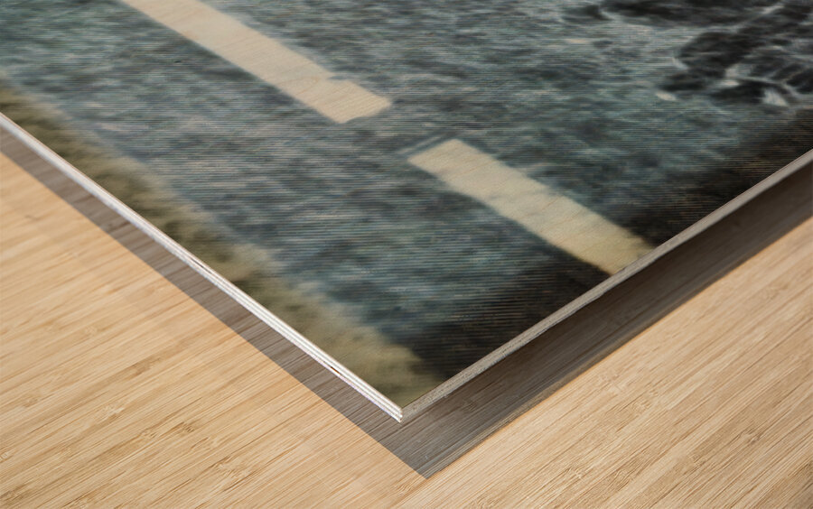 1928 drake creighton football blizzard art Wood print