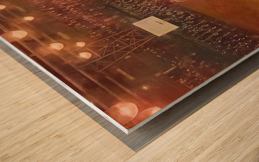 1920s purdue indiana state basketball art Wood print