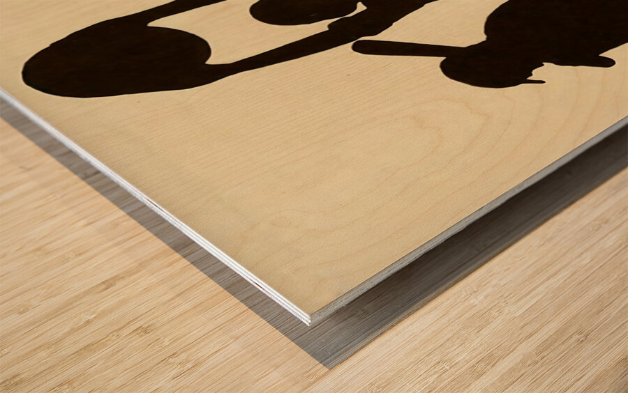 1920s Three Sport Art Wood print