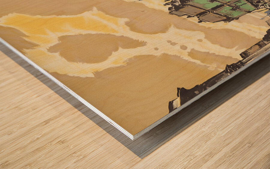 1944 London Art Wood print