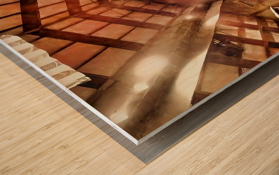 Kansas State Basketball at Ahearn Fieldhouse Wood print