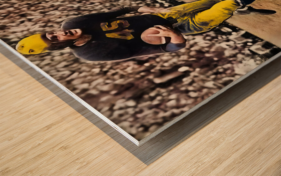 1945 Michigan Wolverines Football Art Wood print