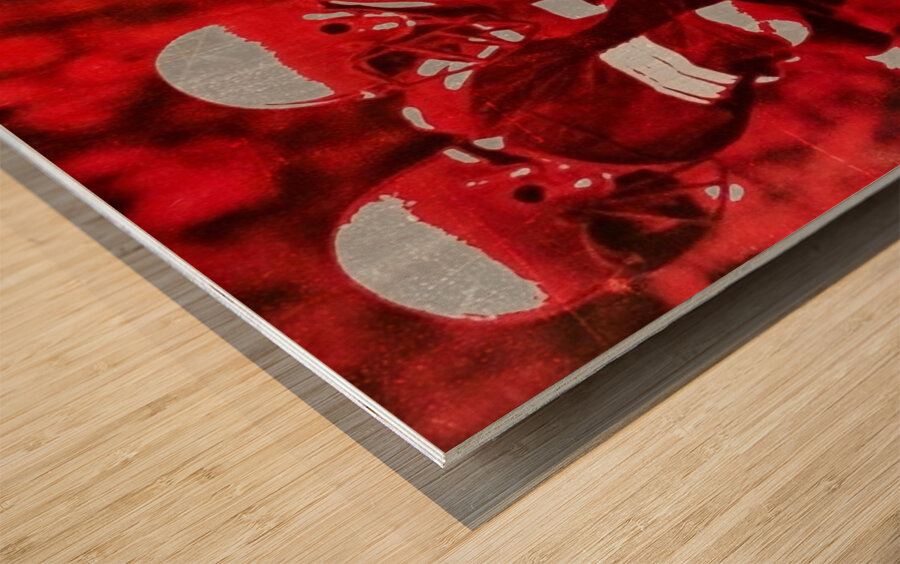 Retro OSU Buckeyes Football Art Wood print