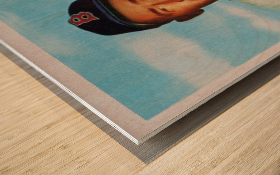 1954 Ted Williams Baseball Card Wall Art Wood print