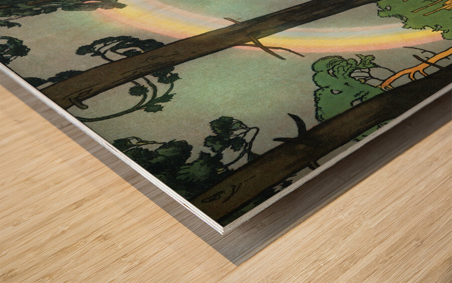1909 Rainbow Art Wood print