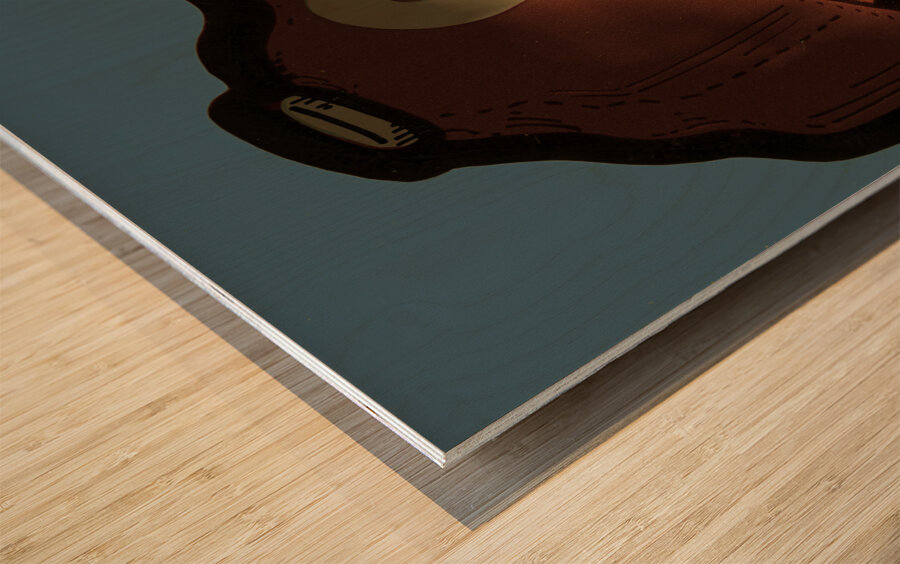 Vintage Phillies Ballcap Art Wood print