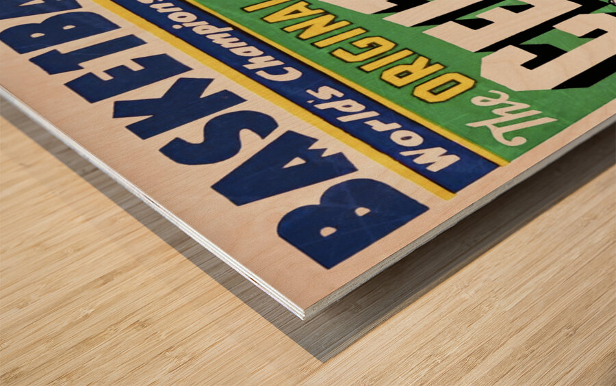 1930s original celtics basketball art Wood print