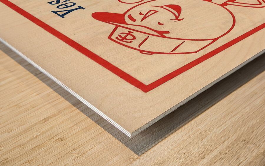 Vintage Northwestern Bank Minnesota Twins Ad Wood print