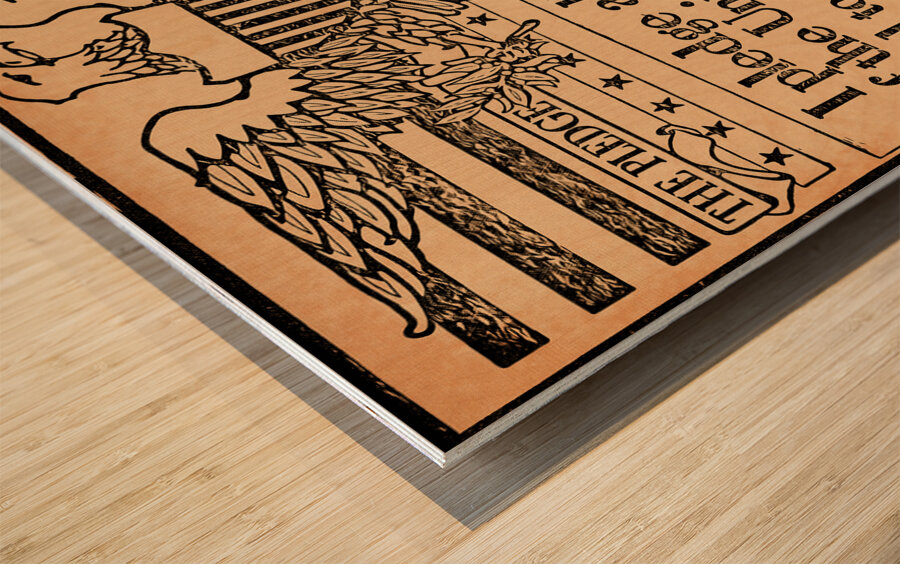 1944 Pledge of Allegiance Wood print