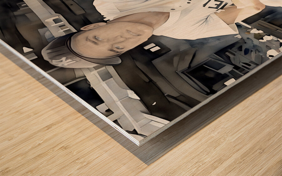 1963 roger maris art Wood print