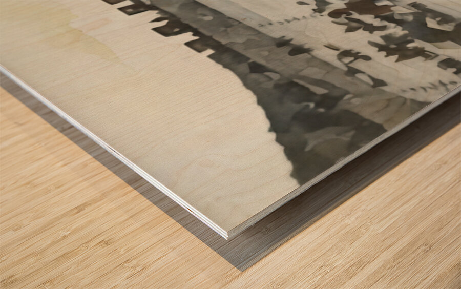 Early 1900s UTEP Football Game Art Wood print