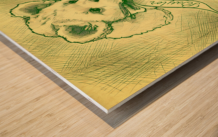 1950s Baylor Teddy Bear Art Wood print