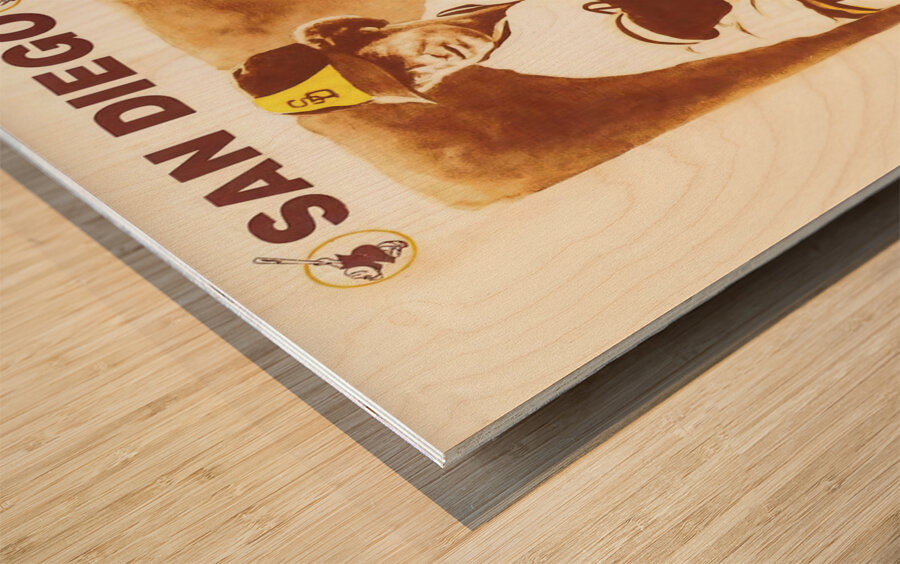 1976 San Diego Padres Art Wood print