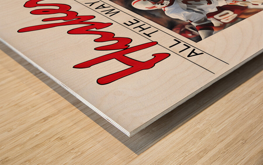 Huskers All the Way in 84 Wood print