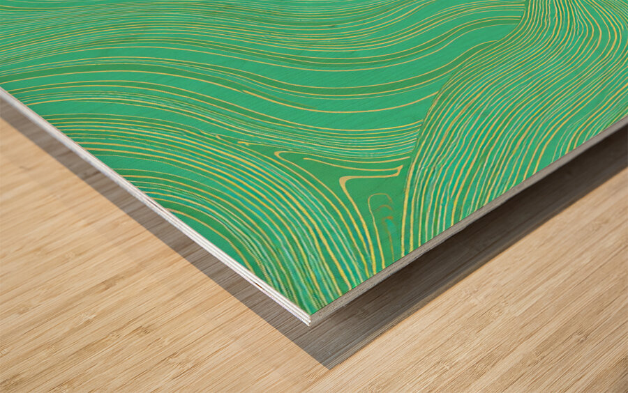 Khaki and Light Green Wood print