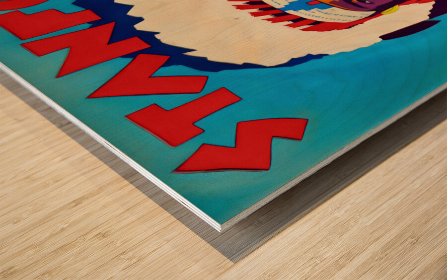 1932 Stanford Indians Art Wood print