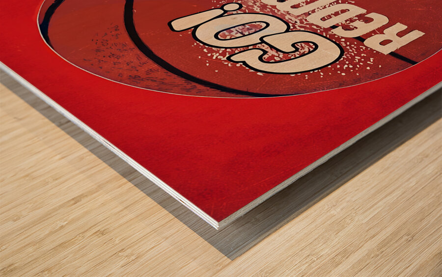 1980s St. Johns Redmen Basketball Art Wood print