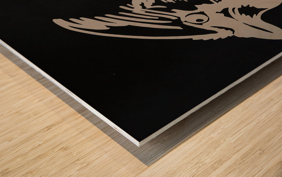 1980s Fighting Cardinals Art Wood print