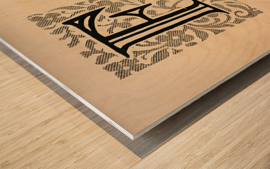 Football Touchdown Word Art Wood print