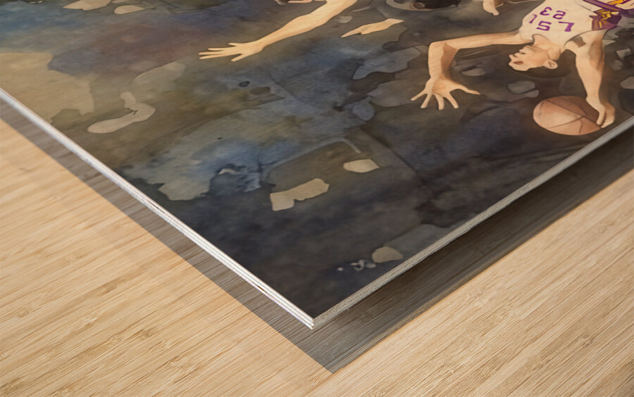 Pistol Pete Maravich Scores 48 Wood print