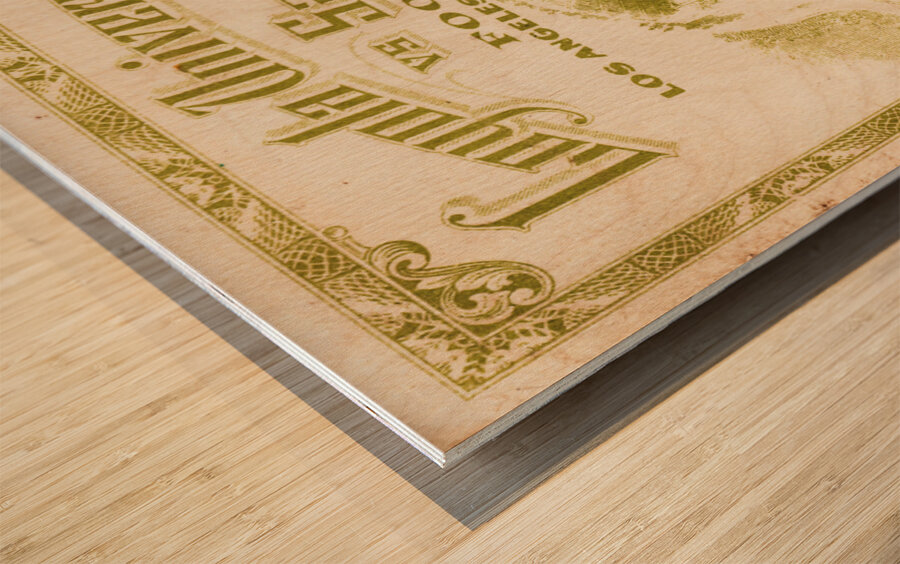 1936 loyola santa clara ticket Wood print