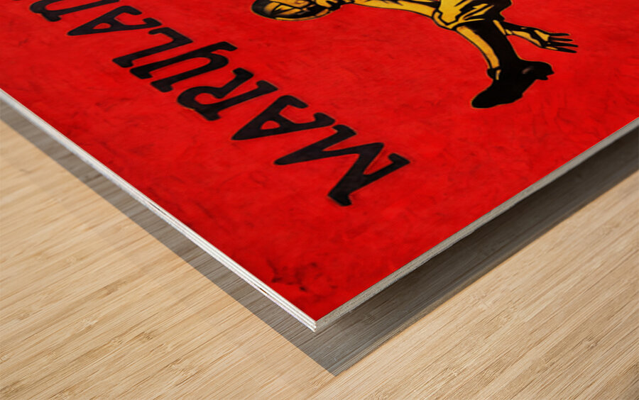 1920s Maryland Terps Football Art Remix Wood print
