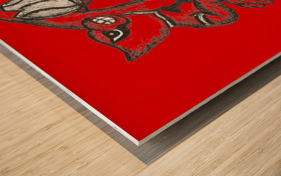 1981 Louisville Cardinals Basketball Art Wood print