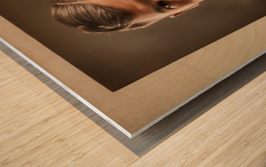 Early 1900s Jim Thorpe Photo and Signature Art Wood print