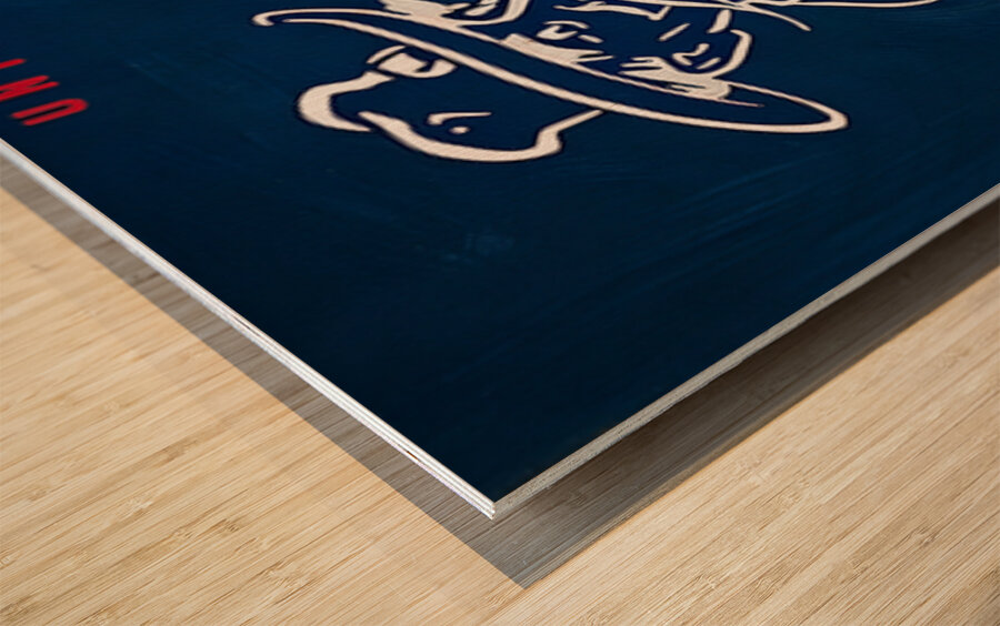 1947 Ole Miss Colonel Reb Football Art Wood print