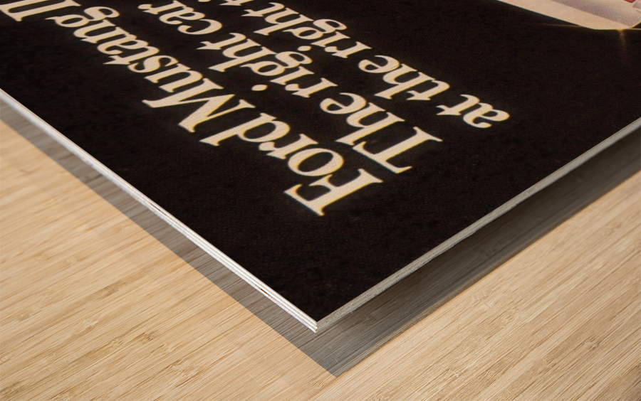 Mustang II Wood print