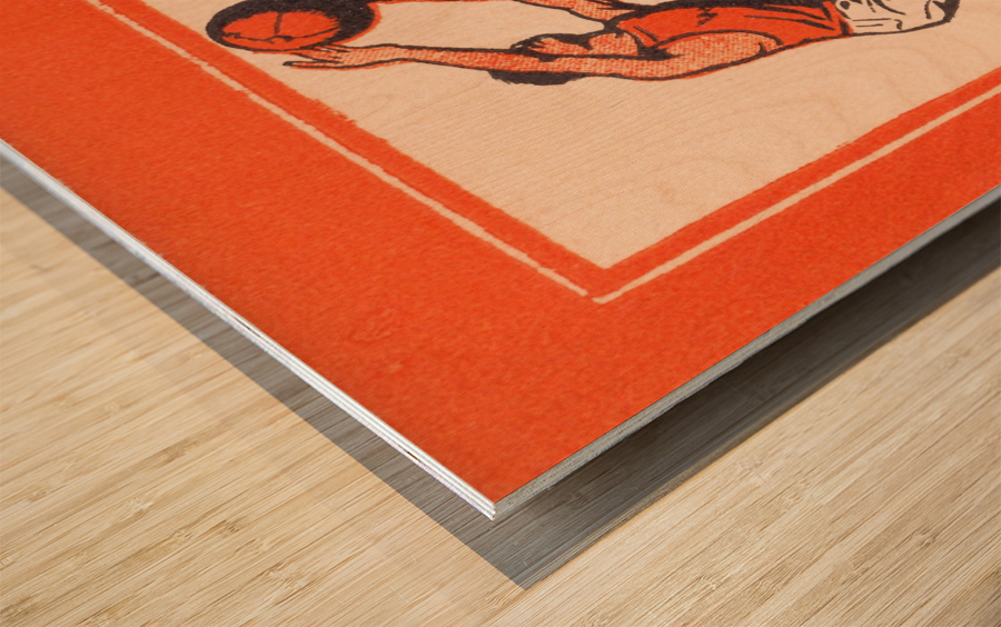 1924 Ten Tricks in Basketball  Wood print