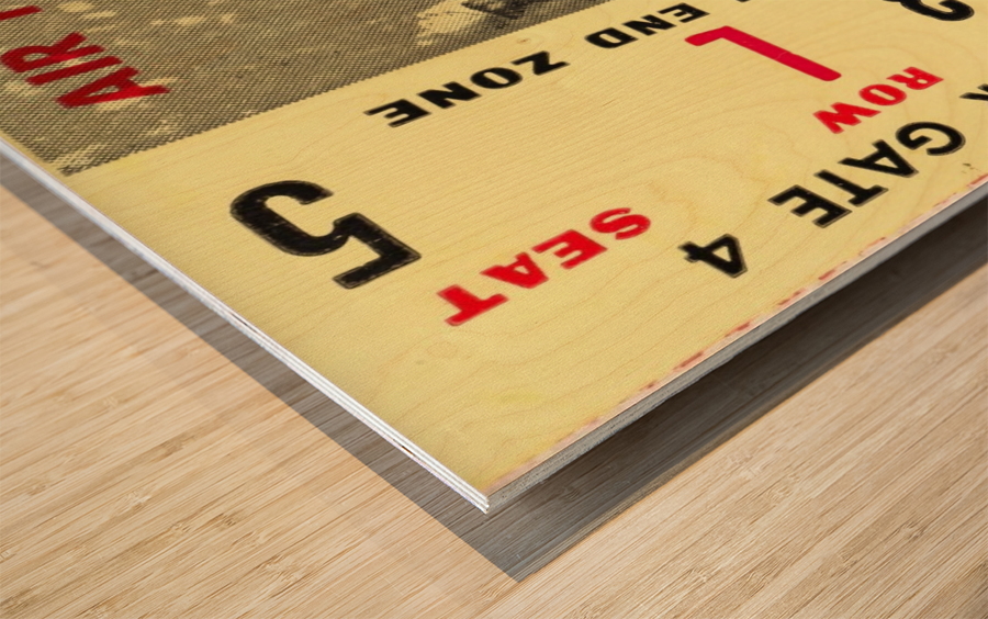 1963 Washington vs. Air Force  Wood print