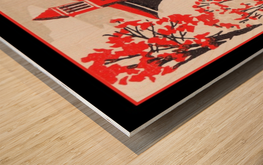 Alabama versus Auburn Wood print