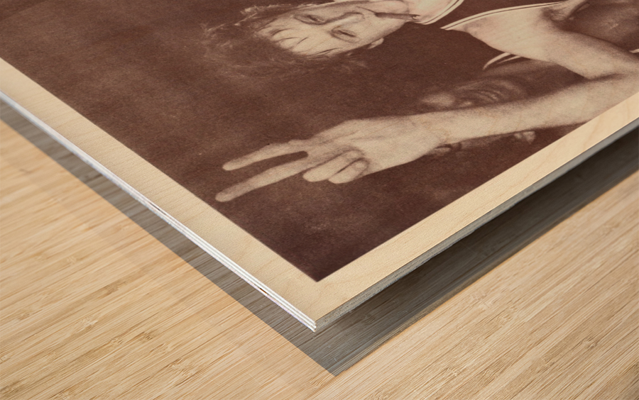 1981 Larry Bird Cigar Photo Wall Art Wood print