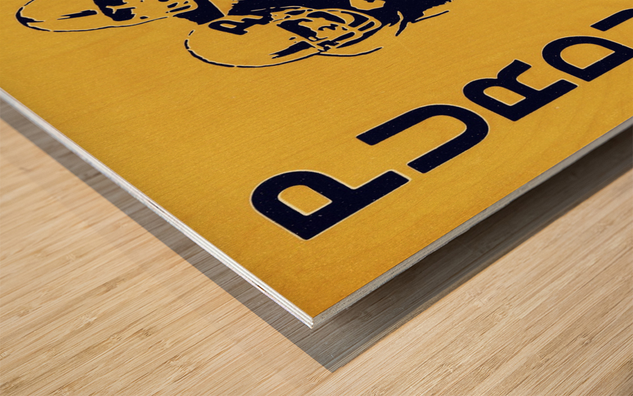 1974 Purdue Football Art Wood print