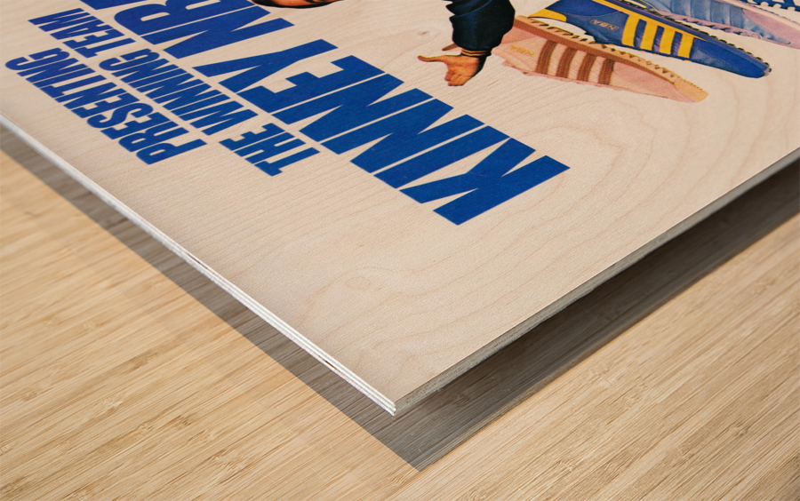 1979 Kinney NBA Shoes Ad Wood print