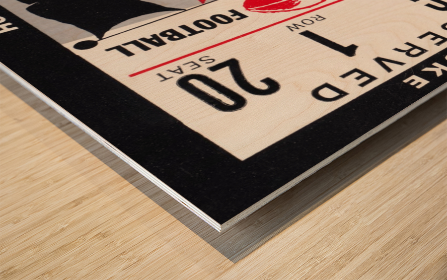 1970 Ohio State vs. Duke Wood print