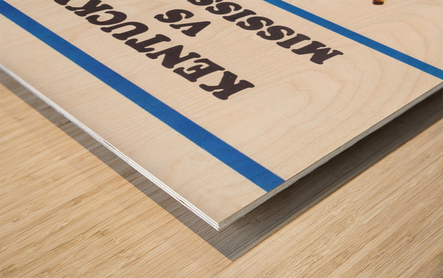 1969 Ole Miss Rebels at Kentucky Wildcats Wood print