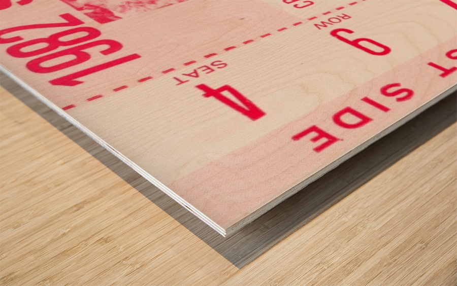 1982 Sun Bowl North Carolina Win Wood print