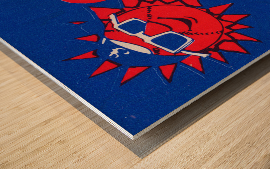 1983 Jacksonville Suns Baseball Art Wood print