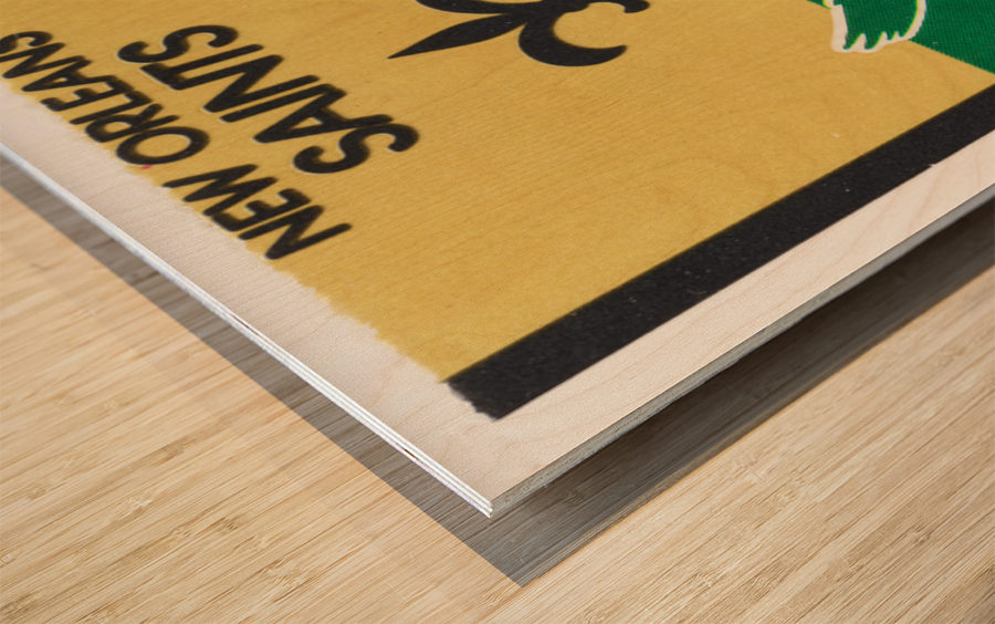 1985 New Orleans Saints vs. Eagles Ticket Canvas Wood print