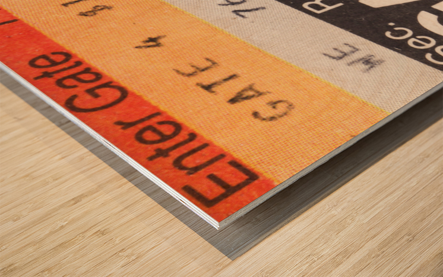 1980 Penn State vs. Nebraska Football Ticket Canvas Wood print