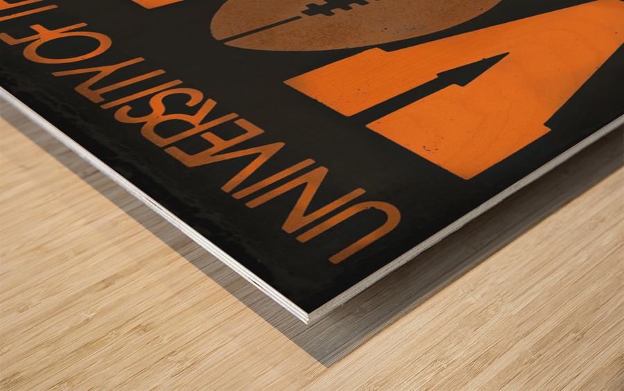 1979 Tennessee Vols Football Ticket Remix Wood print