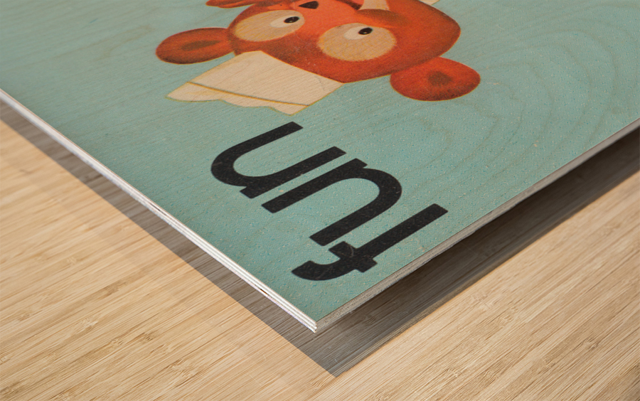 Fun Game  Wood print