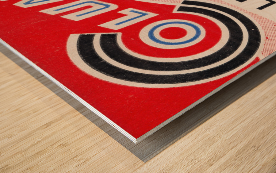 1957 Columbia Lions vs. Lehigh Engineers Wood print